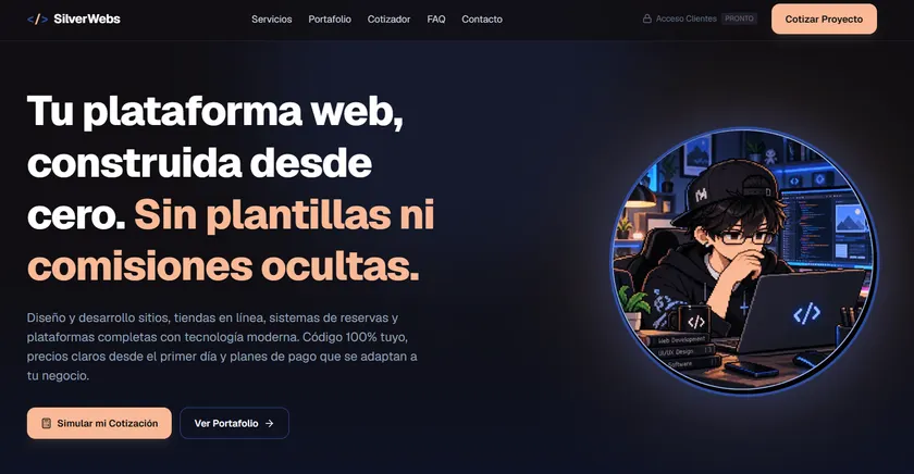 Vista previa del proyecto Silverwebs